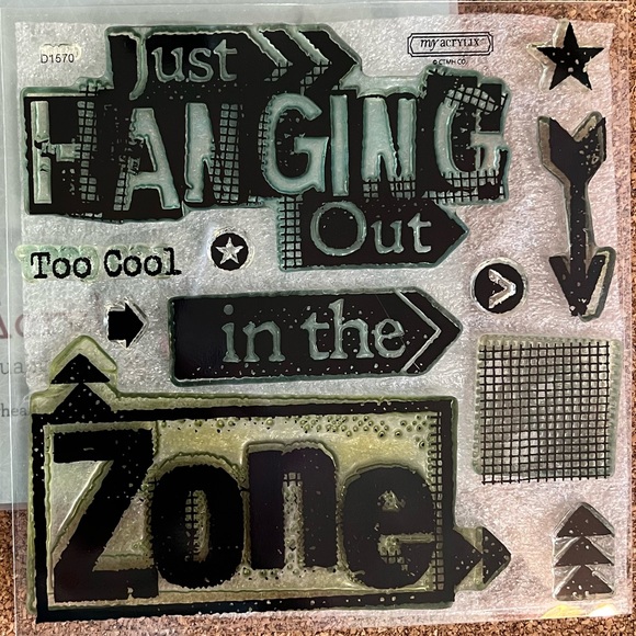 Buy 2, Get 1 FREE! CTMH Acrylic Stamp Set Pro Player Scrapbooking Workshop D1570 - Picture 2 of 3